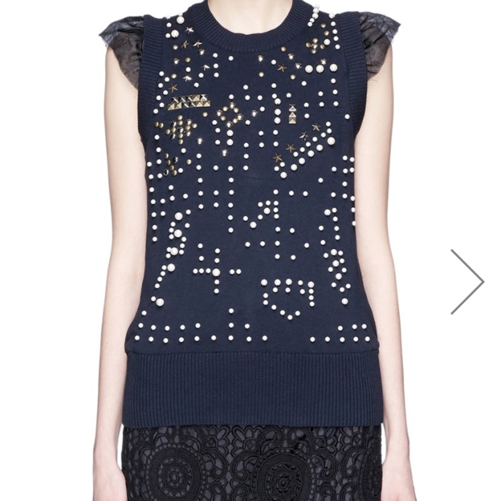 Sacai mini sweater vest ✨
